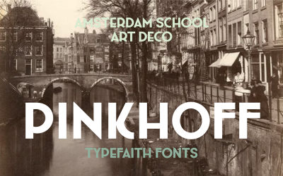 Pinkhoff Caps Font - An art deco typeface