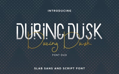 Während der Dämmerung Schriftart