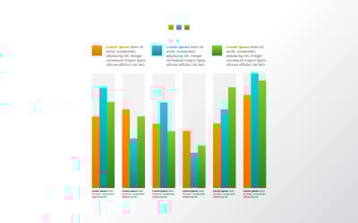 After Crisis Economic Graph Infographic Elements