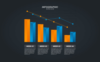 Ekonomický diagram datové infografika prvky