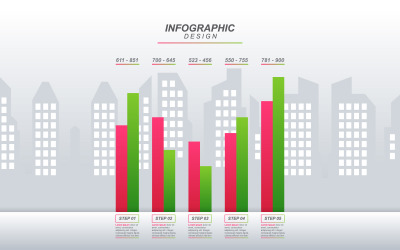 Ekonomiskt statistiskt diagram Infografiska element