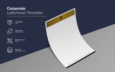 Elegant Letterhead Design - Corporate Identity Template