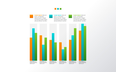 Éléments infographiques du graphique économique après la crise
