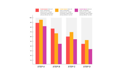 Financieel diagram Statistische Infographic-elementen