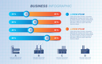 Prezentační graf šablony infografika prvky