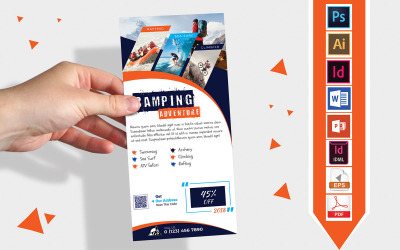 Rack Card | Champing Adventure DL Flyer Vol-03 - Corporate Identity Template
