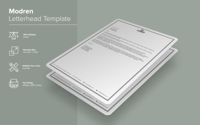 Elegant Letterhead Design - Corporate Identity Template