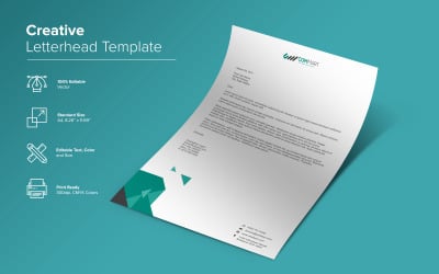 Elegant Letterhead Design - Corporate Identity Template