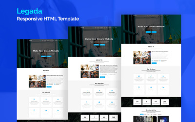 Responsive Legada - Responsive Açılış Sayfası #137972