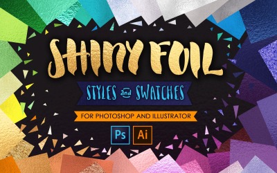Shiny Glitter Foils for PS + Ai UPDATE - Modèle d&amp;#39;identité d&amp;#39;entreprise