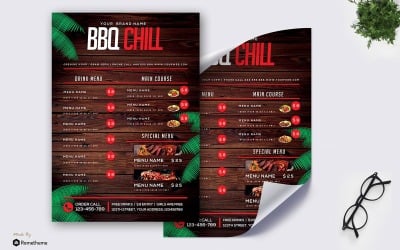 Barbeque Menu vol 2 MR - Mall för företagsidentitet