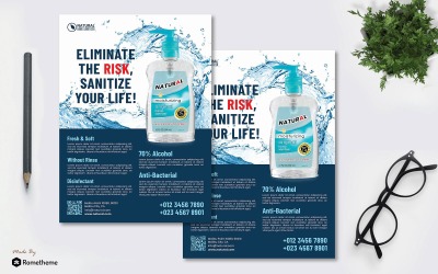 Händedesinfektionsmittel Vol.02 -Flyer RB - Corporate Identity Template