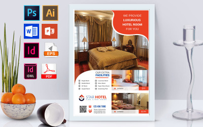 Affisch | Hotel Vol-06 - mall för företagsidentitet