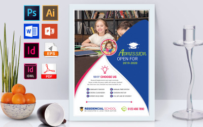 Afiş | School Vol-02 - Kurumsal Kimlik Şablonu
