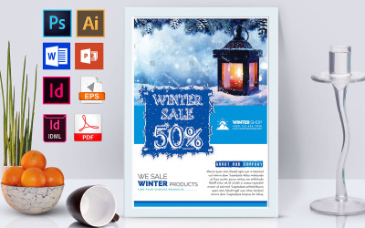Afiş | Winter Sale Vol-03 - Kurumsal Kimlik Şablonu