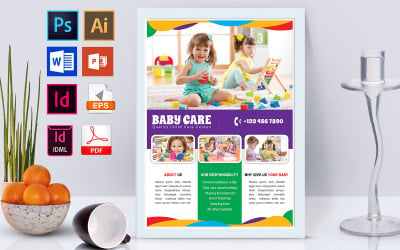 Plakat | Babypflege Vol-02 - Corporate Identity Vorlage