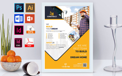 Poster | Costruzione Vol-10 - Modello di identità aziendale