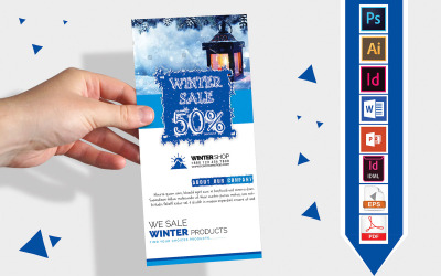 Carte de rack | Winter Sale DL Flyer Vol-03 - Modèle d&amp;#39;identité d&amp;#39;entreprise
