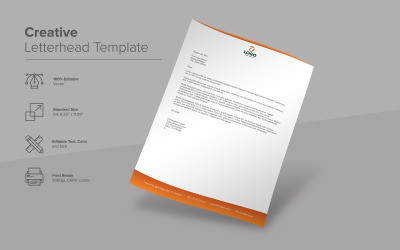 Elegant Letterhead Design - Corporate Identity Template