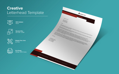 Modern Letterhead Design - Corporate Identity Template