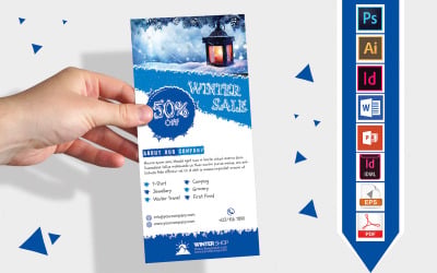 Rack Card | Winter Sale DL Flyer Vol-01 - Corporate Identity Template
