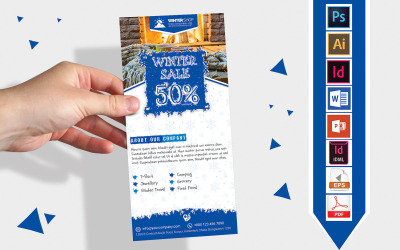 Raf Kartı | Kış İndirimi DL Flyer Vol-02 - Kurumsal Kimlik Şablonu