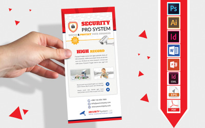 Raf Kartı | Security System DL Flyer Vol-02 - Kurumsal Kimlik Şablonu