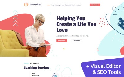 Life Coaching - Personal Coach Templates Moto CMS 3 №139515