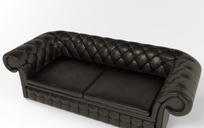 Salimah Chesterfield style sofa 3D Model #139513