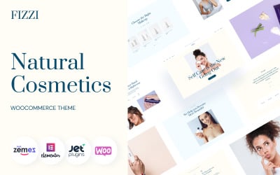 Fizzi - Modèle de site Web de cosmétiques naturels Thème WooCommerce
