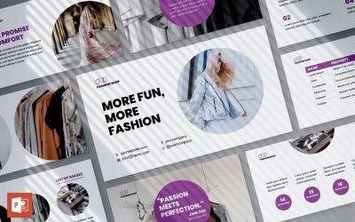 Fashion Shop Präsentation PowerPoint-Vorlage