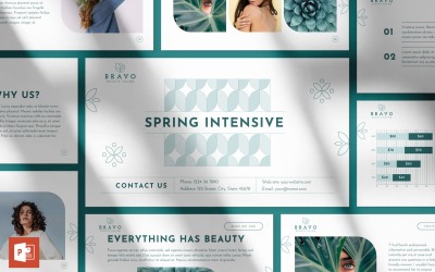 Modèle PowerPoint de présentation du salon de beauté