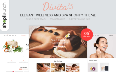 Divita - Elegante tema Shopify per Wellness &amp;amp; Spa