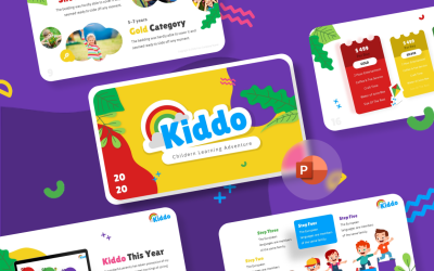 Modèle PowerPoint de éducation des enfants