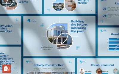 Modèle PowerPoint de présentation de l'entreprise de construction