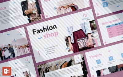 Modello PowerPoint di presentazione della casa di moda