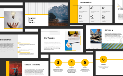 Modello PowerPoint di presentazione minimalista di Antares