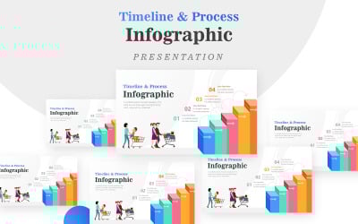 Plantilla de PowerPoint - diagrama de escaleras 3D para infografía de ventas