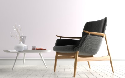 Easy Chair NV53 by Finn Juhn Design 3D Model #142971