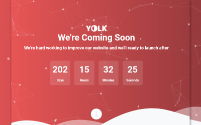 Yolk - Bootstrap Responsive Coming Special Page