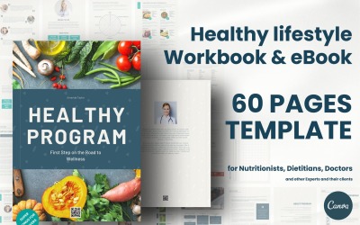 Gezonde levensstijl Workbook Ebook Template Planner