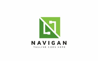 N Letter Tech Logo #143065