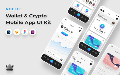 Noelle - Portemonnee en Trading App UI Kit