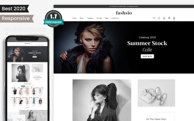 Reszponzív Fashsio - Fashion Minimal Store PrestaShop sablon 143000