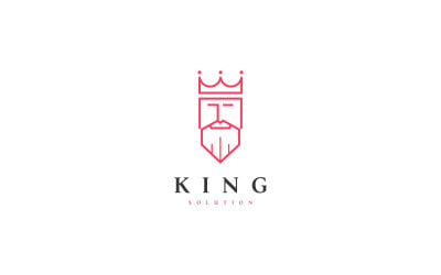 King Logo sablon luxusmárkához