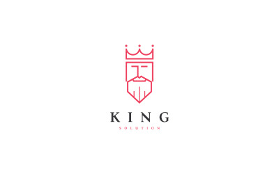 King Logo Template vhodné pro luxusní značku