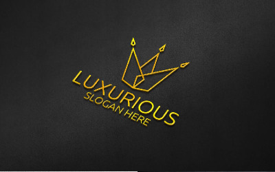 Korona Luksusowy Royal 58 Szablon Logo