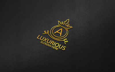 Crown Luxusní královská 99 Logo šablona