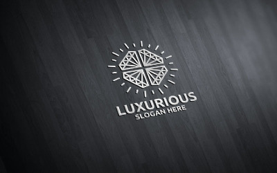 Diamond luxe Royal 74 Logo sjabloon