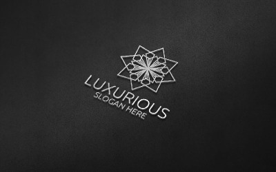 Luxusní logo Royal 86 s logem Diamond